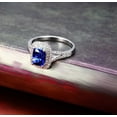 thumbnail image 4 of 2 Carat Emerald and Diamond Halo Engagement Ring in White Gold, 4 of 4