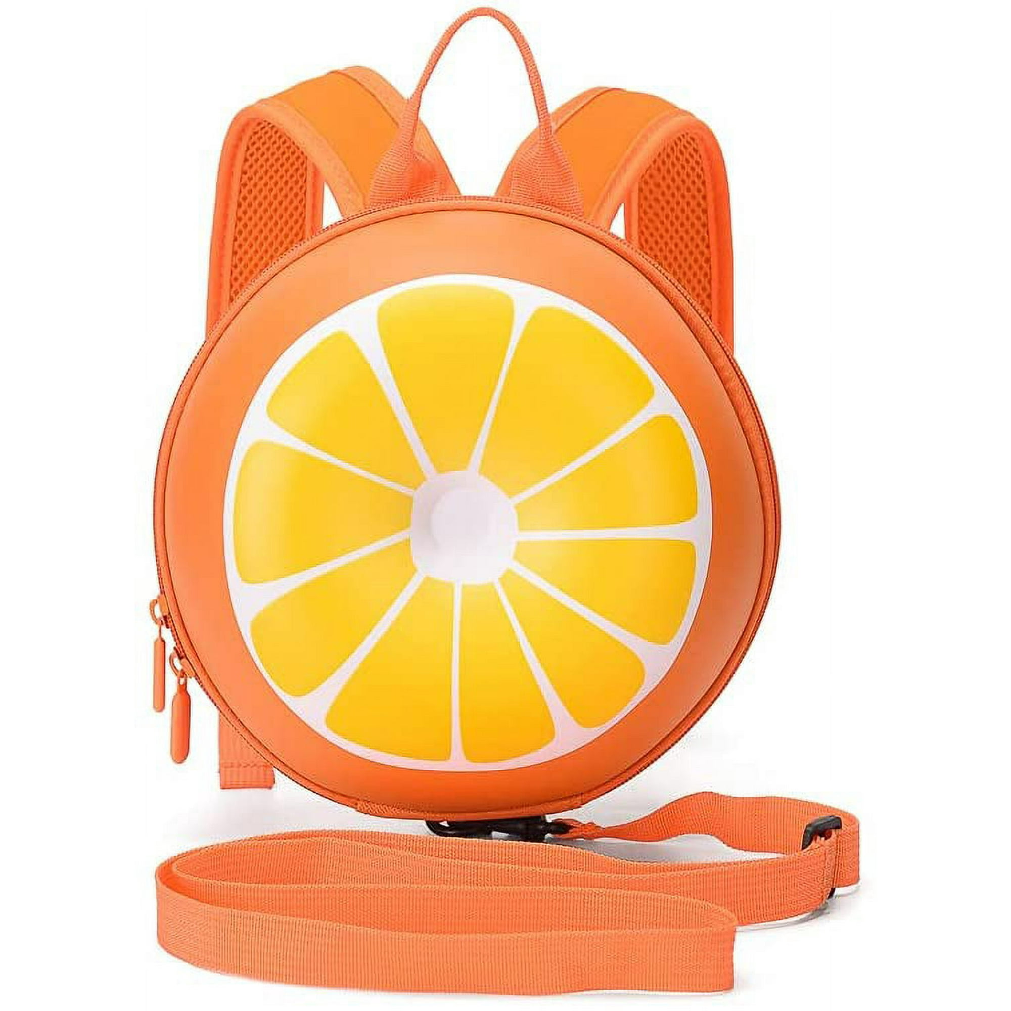 G Need Toddler Backpack with Leash Child Safety Harness Backpack Kids Backpack Harness Leash Toddler Waterproof Backpack with Leash Fruit Pattern compatible Age 1 10 Years Orange 9x9x4 inch LT0 Walmar...