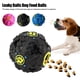 thumbnail image 4 of Pelota de comida rosa (A) para perros con fugas, colorida, con sonido extraño, rechinar los dientes, resistente a mordidas, juguete con sonido, pelota rompecabezas, suministros para mascotas grandes, 4 of 8