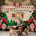 thumbnail image 2 of Lumberjack Buffalo Plaid Baby Shower Decorations for Boy Lumberjack Theme Customized Backdrop It’s a Boy Banner, Buffalo Plaid Tablecloth and Cake Topper for Lumberjack Baby Shower Decorations, 2 of 5