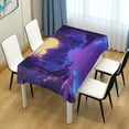 thumbnail image 4 of Yayeee Tablecloths 54" x 54" Rectangle Wrinkle Resistant Party Table Cover, Blue Road, 4 of 8
