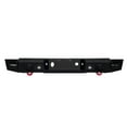 thumbnail image 6 of Vijay Compatible with 2007-2008-2009-2010-2011-2012-2013 Chevy Silverado 1500 Rear Bumper Textured Black Steel with Lights and D-rings, 6 of 7