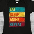 thumbnail image 4 of Inktastic Eat Sleep Anime Repeat Boys or Girls Baby Bodysuit, 4 of 5