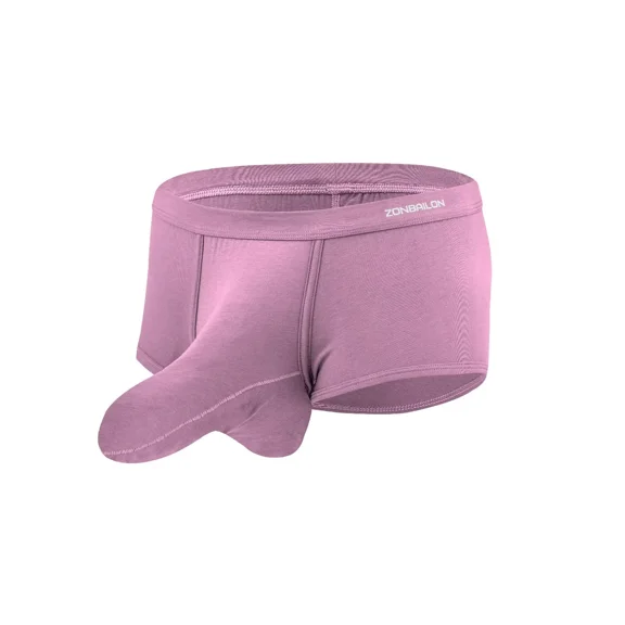 TANBOM Men's Stable Comfortable Briefs Modal Cotton Underwear Pack Pink L 1-Pack