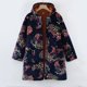thumbnail image 2 of Chaqueta cálida de manga larga con estampado Retro informal con capucha a la moda para mujer, abrigo, prendas de vestir, abrigo Pompotops qwe15003, 2 of 7