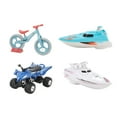 Sailing Boat Toy Set High Speed Alloy Yacht Bike Toy Good Simulation