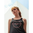 thumbnail image 2 of Retro Neon Lips Design Tank Women -Image by Shutterstock, Female x-Large, 2 of 4