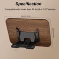 thumbnail image 3 of Atril para Lectura, Expositor Ajustable, Soporte Plegable para Libros de Cocina con Clips Elásticos., 3 of 5
