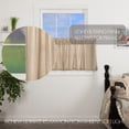 thumbnail image 6 of VHC Brands Sawyer Mill Ticking Striped Cotton Farmhouse Kitchen Curtains Rod Pocket Hanging Loops 24x36 Tier Pair, Charcoal, 6 of 7