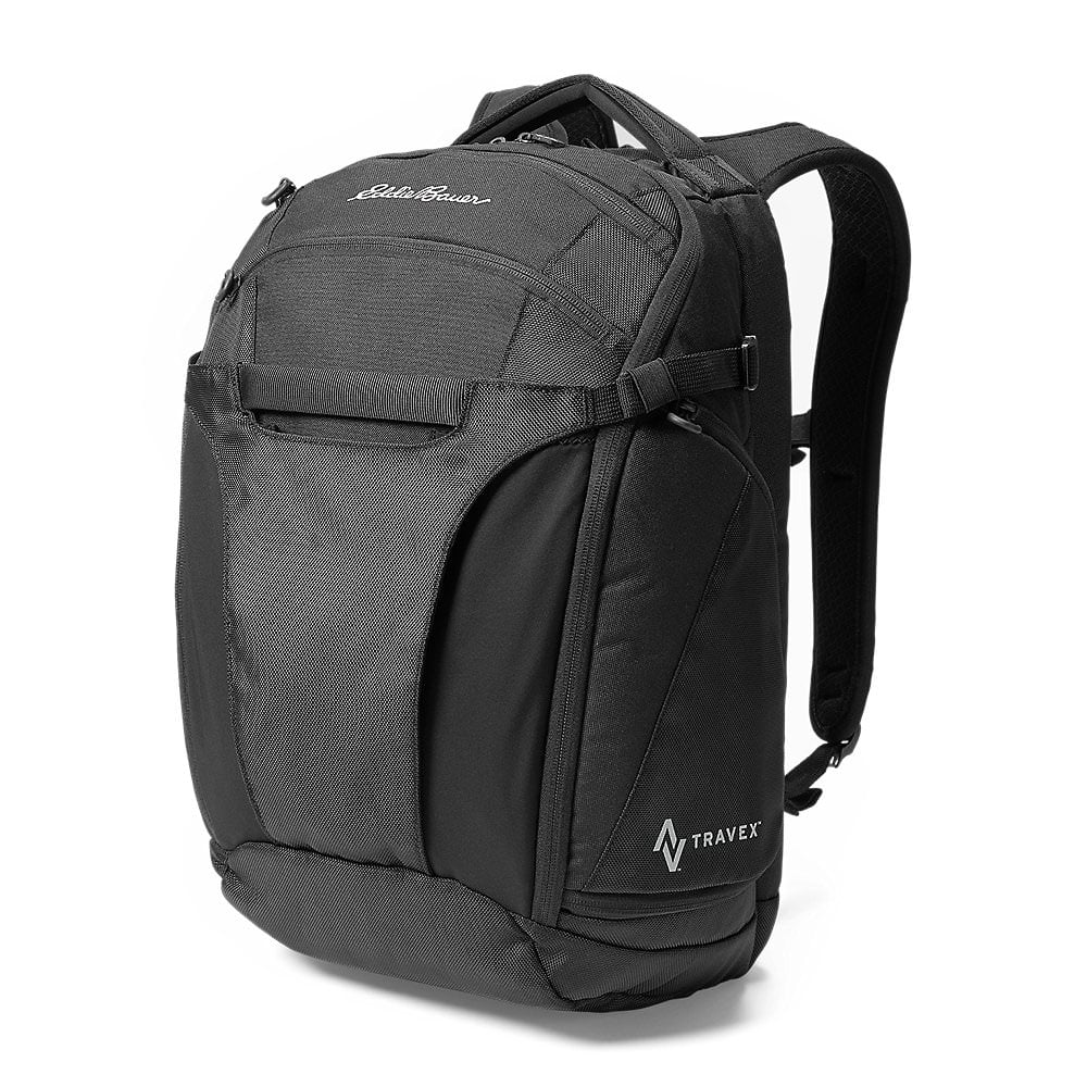 backpack with luggage handle sleeve