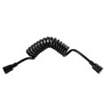 thumbnail image 1 of Manguera de ducha flexible de 152 m con cable telefónico negro para plomería, inodoro, bidé, pistola rociadora, resorte, accesorios de baño, 1 of 4