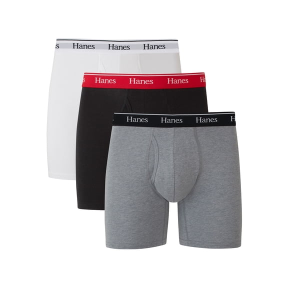 Underwear Boxer Briefs Pack, 3-Pack,Cotton-Stretch Moisture-Wicking Underwear for Men