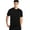 Black, variant on Mens Athletic Shirts Short Sleeve Quick Dry