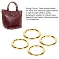 thumbnail image 4 of 20Pcs Round Spring Snap Clip, 1.61in Diameter 0.2in Thick Round Metal Split Rings for Keychain Necklace Jewelry DIY, 4 of 8