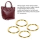 thumbnail image 3 of 20 Clips Redondos A Presión, Llavero De 1,61 Pulgadas De Diámetro, Anillos Tóricos De Resorte De Cobre Con Diseño De Apertura De Resorte Para Bricolaje, Ropa, Bolsos, 3 of 7