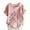 Pink, variant on Odeerbi Plus Size Cotton Linen Tops for Women Button Down Shirts Summer 2025 Casual Round Neck Short Sleeve Printing Loose Blouse Olive Green