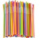 thumbnail image 1 of QPENWEI 100 pajitas de plástico flexibles, pajitas desechables de colores para fiestas, pajitas extra largas, decoraciones para fiestas, 1 of 5