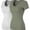 2PACK - White/Lt.Olive, variant on MixMatchy Women's Basic Solid Multi Colors Fitted Short Sleeve T-Shirt [S-3XL]