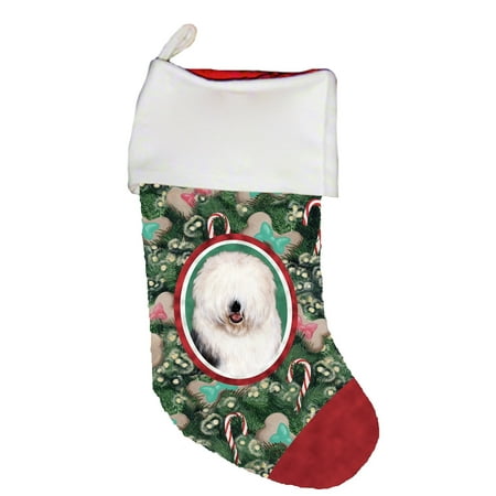 Old Christmas Stockings Old English Sheepdog - Best of Breed Dog Breed Christmas Stocking ()