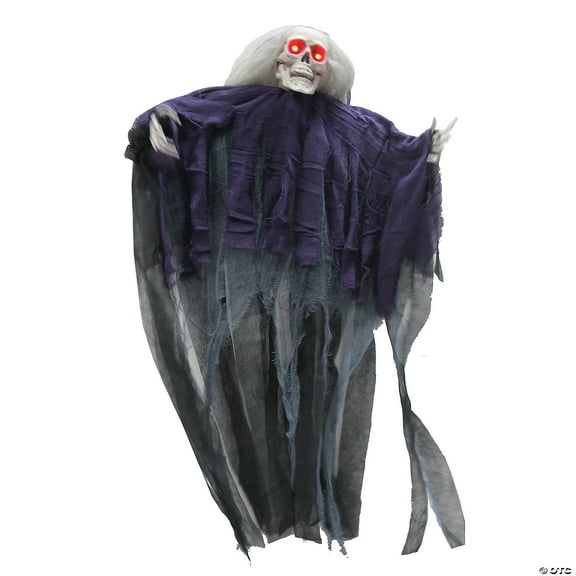 Sunstar Long Hair Reaper Hanging Halloween Decoration - 29 in