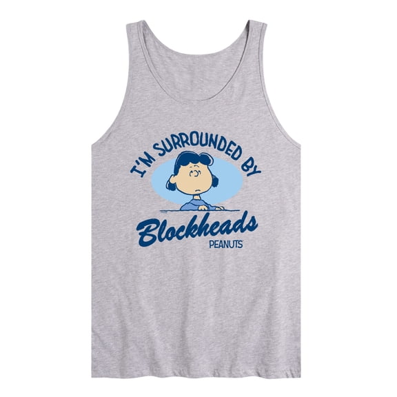 Peanuts - I'm Surrounded By Blockheads - Men's Sleeveless Graphic Tank