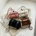 thumbnail image 2 of Minnieouse Bolso pequeño cuadrado espacioso y a la moda para mujer, bolso pequeño de felpa de cordero para ocio, otoño e invierno Bolsas de mensajero y de hombro marrón, 2 of 6