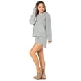 thumbnail image 3 of Celebrity Pink Waffle Sweater & Short Set, Sizes XS-XXXL, 3 of 5