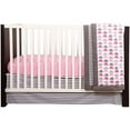 Bacati Elephants Pink/Gray 10Piece Nursery in a Bag Crib Bedding Set