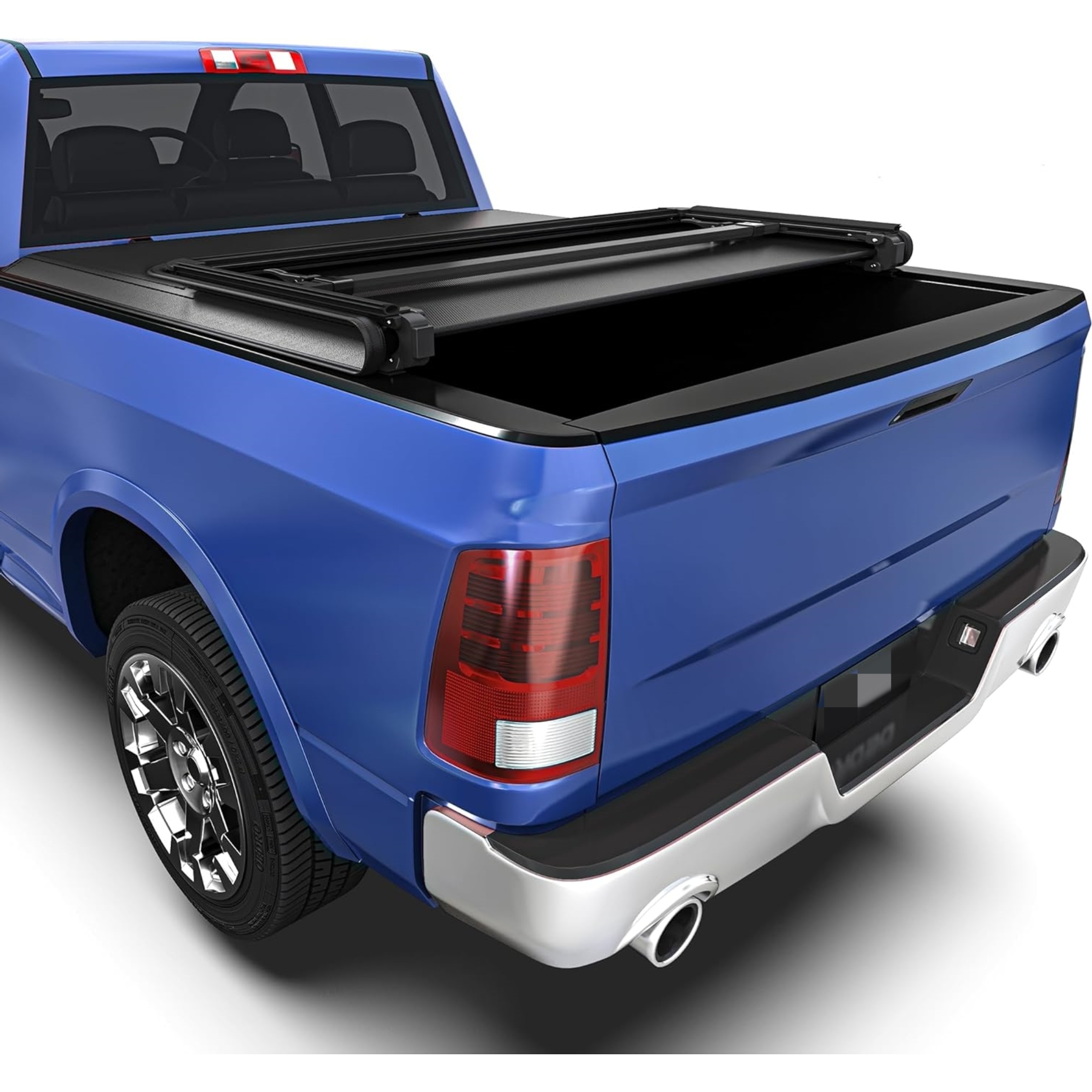 TYGER T3 Soft Tri-Fold Tonneau Cover For 2017-2025 Ford F-250 / F-350 Super Duty 8' Bed – No-Drill Clamp-On Installation