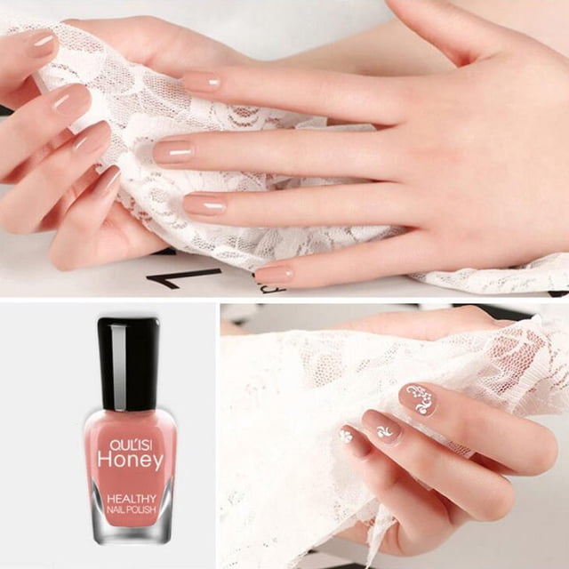 Vernis à Ongles à Base d'Eau 8 ml pour Femmes, Imperméable, Durable, Respirant, Pelable