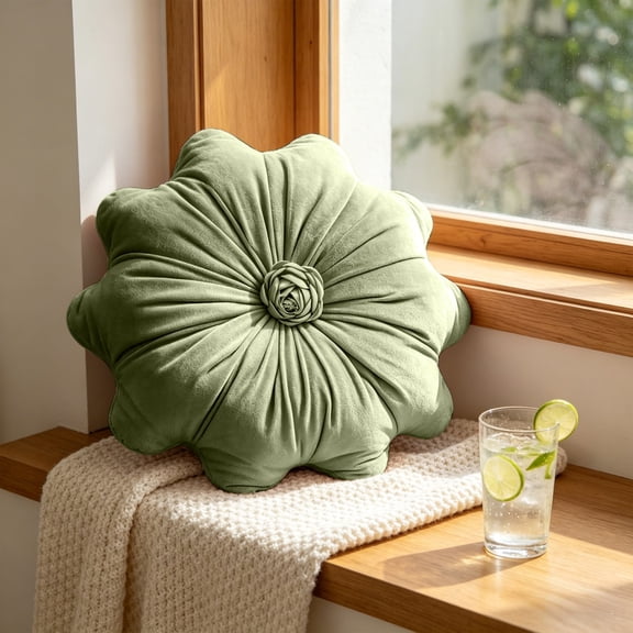Darzheoy Flower Pillow, Soft Plush Flower-Shaped Cushion, Cute Decorative Floral Cushion, Comfortable Daisy Flower-Shaped Floor Cushion, Home Accent for Couch, Bed, Living Room, Bedroom