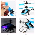 thumbnail image 2 of Helicóptero De Control Remoto, juguetes voladores, Dron Led recargable manual con luz LED para regalo de niños, 2 of 5