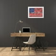 thumbnail image 3 of Nobleworks, Inc. 32x23 White Modern Wood Framed Museum Art Print Titled - Flag 20, 3 of 4
