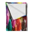 thumbnail image 2 of Crayon Soft Flannel Fleece Throw Blanket, Close up Photo of Painting Crafts in Assorted Colors with Blurred Background, Cozy Plush for Indoor and Outdoor Use, 60" x 80", Multicolor, by Ambesonne, 2 of 5