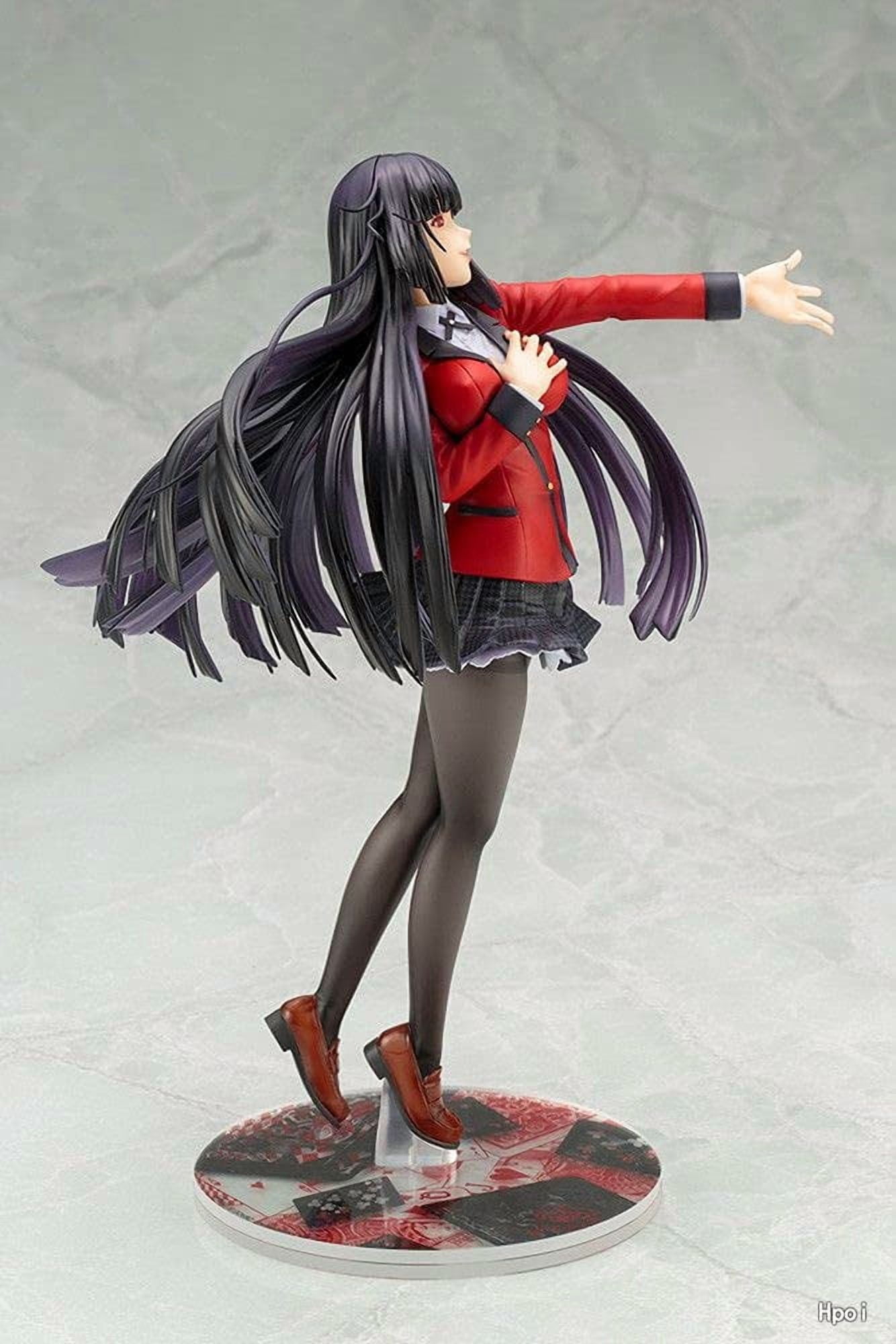 Tavanan Japanese Anime Action Figures, Adult PVC Action Figures, Kakegurui - Jabami Yumeko 1/8 Standing Posture PVC Hand Model Doll Ornaments Birthday Gift Beautiful Anime Figure