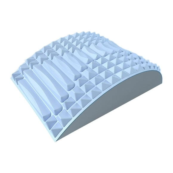 Yinanstore Back Stretcher Back Cracker Posture Correction Lumbar Soothing Device Lower Back Massager Spine Board for Bed Chair Car Couch Blue
