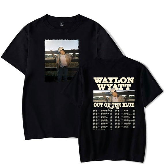 Waylon Wyatt Out of The Blue Tour 2025 T-Shirt Women Men Crewneck Casual Short Sleeve Tee