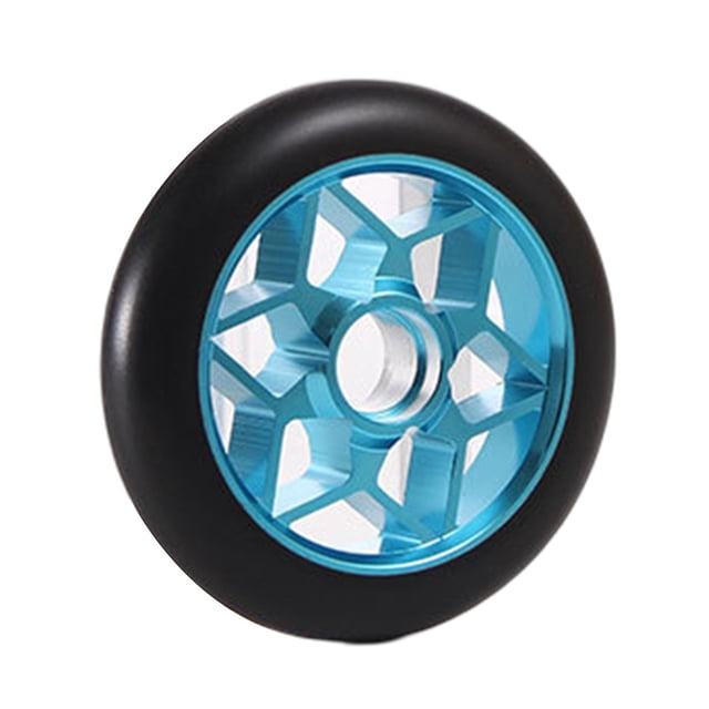Mosiee Roues de Trottinette Acrobatique 110Mm Alliage d'Aluminium Haute Élasticité Moyeu de Roue avec Roulements pour Accessoires de Roues de Trottinettes Professionnelles