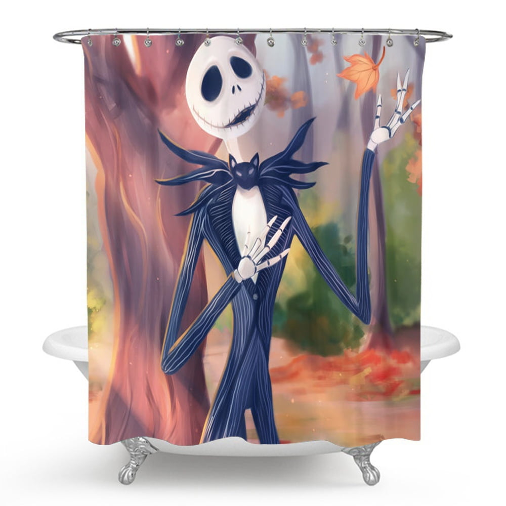 Shower Curtain The Nightmare Before Christmas Bathroom Decor Jack and