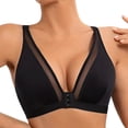 thumbnail image 2 of Bixock Jelly Front Closure Bras for Women Wireless Push Up Bra Seamless Padded Comfortable Supportive Everyday Bra, 2 of 5
