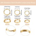 thumbnail image 2 of EIGTHTAIL 1000Pcs 304 Stainless Steel Split Rings Double Loops Jump Rings Stainless Steel Color 24 Gauge 5x1mm Inner Diameter  3.8mm Single Wire  0.5mm, 2 of 9