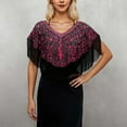 thumbnail image 1 of Châle à Franges Élégant pour Tenue de Soirée Formelle et Invités de Mariage Accessoire Idéal pour Robe de Soirée, 1 of 3