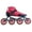 Pink, variant on Atom Luigino Strut 4 Wheels Inline Skate Package (Matrix 100mm, 8 (7 Men's), Pink, ABEC 7)