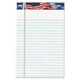 thumbnail image 2 of American Pride Writing Pad, Narrow Rule, Red/white/blue Headband, 50 White 5 X 8 Sheets, 12/pack | Bundle of 5 Packs, 2 of 4