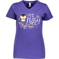 thumbnail image 3 of Inktastic Happy New Year with Cute Penguin Women's V-Neck T-Shirt, 3 of 5