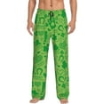 thumbnail image 2 of Picia St Patrick's Day Mens Soft Woven Cotton Elastic Waistband Sleep Pajama Pant Lounge Sleep Pant With Pockets And Drawstring-Small, 2 of 9