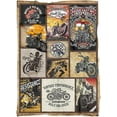 thumbnail image 4 of Motorcycle Gifts for Men and Women Throw Blanket Soft Lightweight Flannel Blanket for Travel/Bedroom/Outdoor/Couch - Gift for Motorcycle Lover 60x80 Inch, 4 of 6