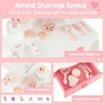 thumbnail image 6 of Costway Kids Vanity Set Makeup Table Chair Set Heart-shaped Mirror Accessories Included, 6 of 10