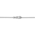 thumbnail image 3 of 925 Sterling Silver 1.25mm Mirror Box Chain Necklace Pendant Charm, 3 of 9