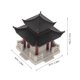 thumbnail image 2 of NUOLUX Brown Chinese Style Pavilion Miniature Landscape Ornament for Garden Decoration, 2 of 6